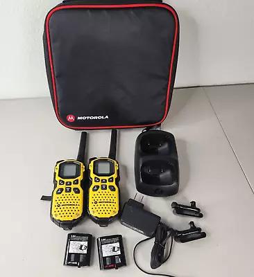 Motorola MS350R Talkabout 2 Way Radios 22Channels 121 Privacy Codes W/Case • $58.85