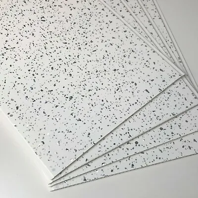 £0.99 • Buy Platinum White Sparkle PVC Bathroom Cladding Shower Wet Wall Panels Ceiling