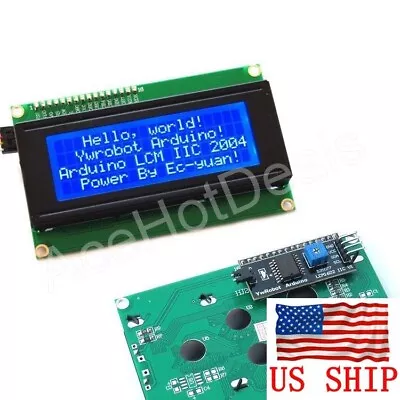 2X Blue Serial IIC/I2C/TWI 2004 204 20X4 Character LCD Module Display Arduino • $17.95