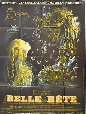 La Belle Et La Bete Jean Cocteau Jean Marais Josette Day Movie Poster • $350