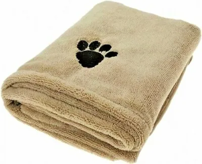 £6.49 • Buy Microfiber Super Absorbent Pet Towel Dog Cat Puppy Cleaning Drying Large 110x61