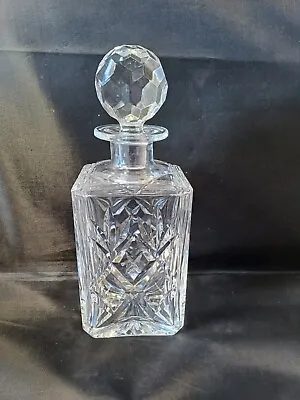 Royal Doulton Lead Crystal Square Decanter • £25