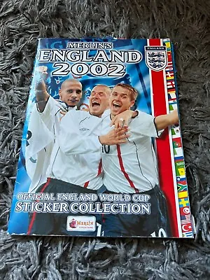 MERLINS ENGLAND 2002 - Sticker Collection Album Book Complete (Free P+P) • £24.99