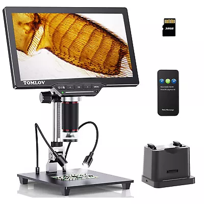 TOMLOV 10  Digital Soldering Camera Video 1500x HDMI Coin Microscope With Screen • $169.99