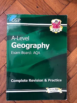 CGP A Level Geography Book - Exam Board AQA Complete Revision And Practice • £1.50