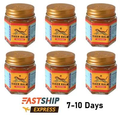 Thai Balm Tiger Red Massage Ointment Herbal Rub Ultra Strength 30 G FAST SHIP X6 • $32.95