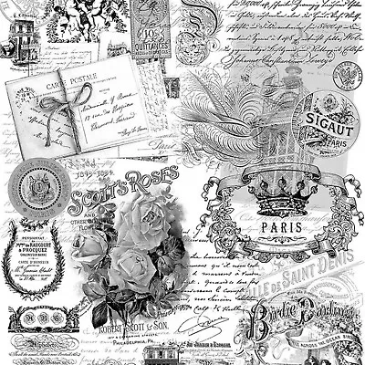CLEARANCE Rub On Furniture Transfers VINTAGE POST Furniture Decal Transfer • $23.95