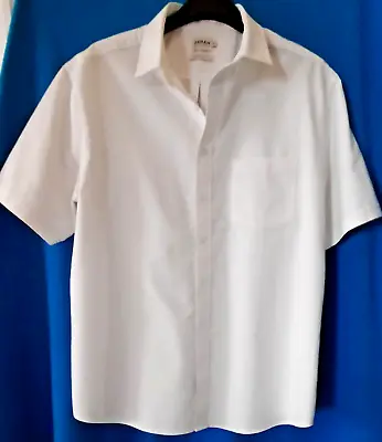 Farah Men`s White Shirt Casual Fit Button Down Collar Size Xl   Chest  48-50 Ins • £17