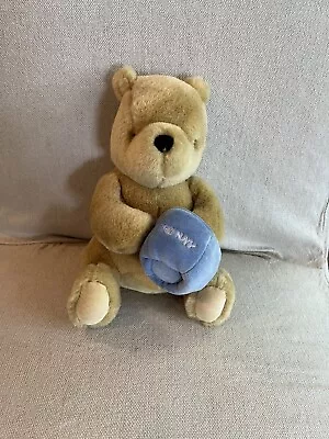 GUC Gund Classic Pooh Plush 8” With Blue Honey Pot Wind Up Musical • $15