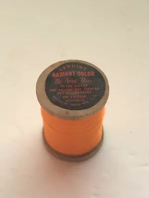 Vintage Herters Inc Fly Tying Floss Radiant Orange 20 Yards Fly Fishing • $8