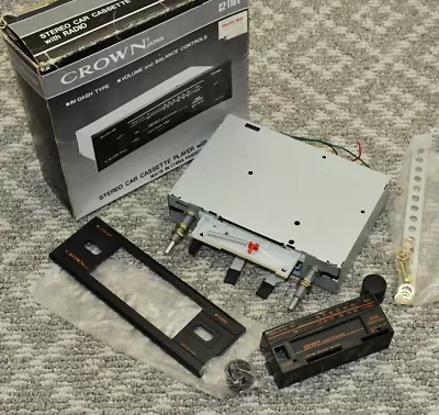 $84.88 • Buy Vintage NOS Crown Japan CZ-110V Car Stereo Cassette Player AM FM Radio In Box