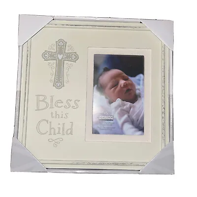 Malden International Designs Religious Sentiments Bless This Child 2 Frame Set • $45