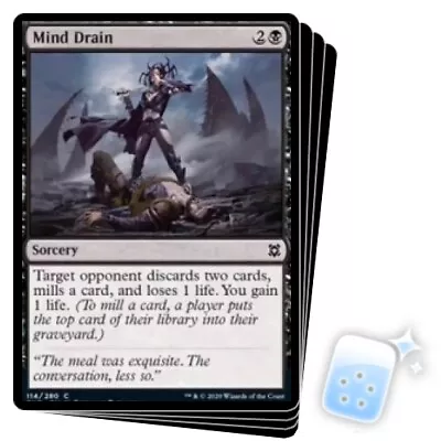 MIND DRAIN X4 Zendikar Rising ZNR Magic MTG MINT CARD • $1.59