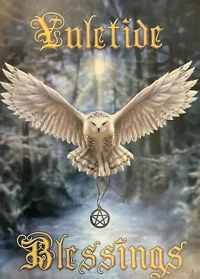 Awake Your Magic Yule Pagan Wicca Alternative Card Christmas Owl Ann Stokes AN55 • £2.90