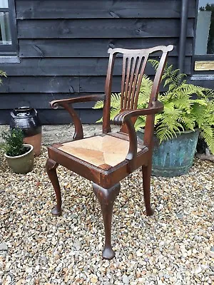 £225 • Buy Georgian Oak Chippendale Carver Armchair
