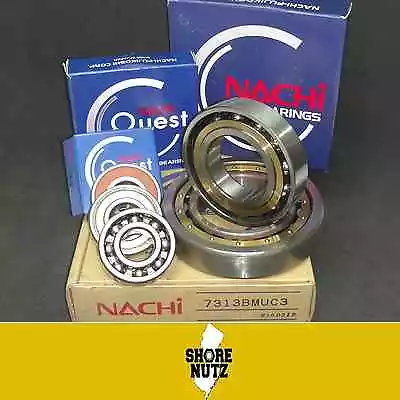 (2) 6203 2NSE C3 Nachi Bearing  17X40X12mm    2RS RUBBER SEALED • $11.23