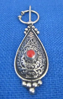 Berber Pin “hlal” Ethnic Collectible  Primitive Moroccan Silver • $47.80