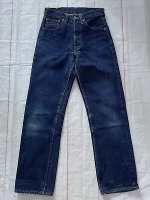 Vintage 1960s Levis 501-S Big E Redline Selvedge Blue Denim Jeans Single Stitch • $779.99