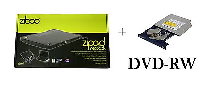 £42.99 • Buy Ziboo Zipad Netbook USB Docking Station Laptop External DVD-RW Drive Caddy + DVD