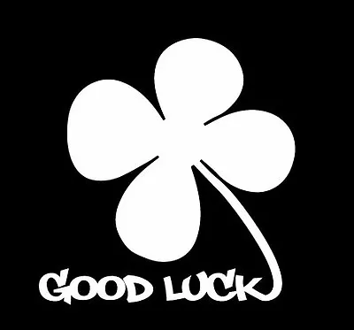 4 Four Leaf Clover Good Luck Charm Sticker Vinyl Decal Car Window Doors Laptop • $5.99