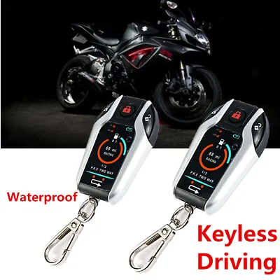 PKE 2 Two Way Remote Motorbike Anti-theft Real-time Alarm System Keyless Driving • $62
