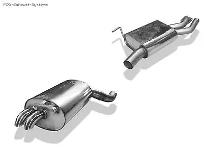 Stainless Steel Sportauspuff-Komplettanlage From Cat Mercedes Sl R129 2x55mm • $1481.29