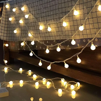 £6.17 • Buy LED Globe Bulb Ball Fairy String Lights Battery Garden Outdoor Indoor Xmas Party