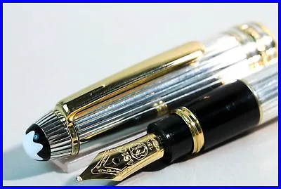 MONTBLANC MOZART Masterpiece Fountain Pen 925 Sterling Silver POCKET SIZE • $1149