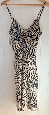 $20 • Buy Calli Size 10/  12 Zebra Print Dress Latte & Black  In Colour  New With Tags