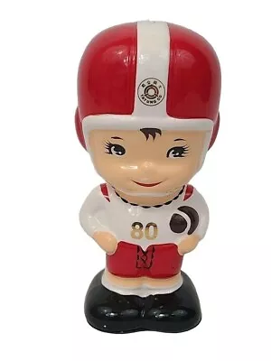 Vintage TATUNG CO Football Rugby Player Mascot Piggy Coin Bank Baby Boy #80 • $79.95