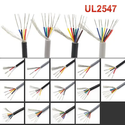 UL2547 Multi Core Signal Control Cable 18~28AWG Shielded Wire 2/3/4/5/6/7/8 Core • $2.96