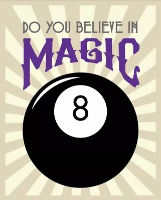 Magic 8 Ball Sticker Do You Believe Retro Old School 90s Nostalgia (4 Inch) • $5.99