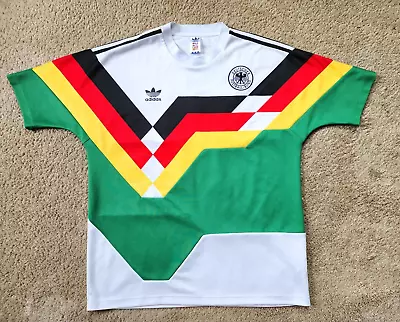 Mens Large Adidas Germany Soccer World Cup Mash-Up Jersey 2018 Retro Deutscher • $99.99