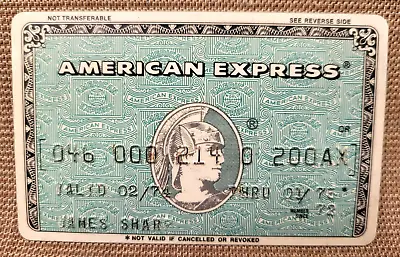 Genuine 1974 1970's Vintage Expired American Express Credit Card • $24.99