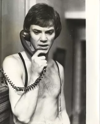 Malcolm McDowell 1973 O Lucky Man Barechested On Telephone Original 8x10 Photo • $24.99