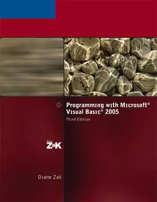 Programming With Microsoft Visual Basic 2005 By Zak Diane • $6.02