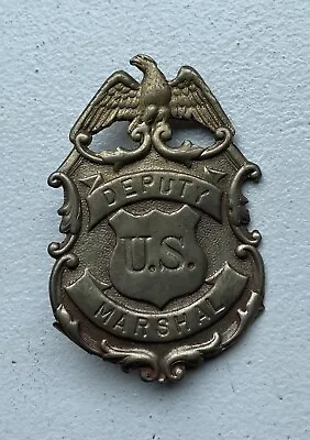 Vintage U.S. Deputy Marshall Police Law Badge -Metal Automotive Pin License • $42.99