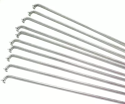£5.99 • Buy 10 X 12G Gauge ~2.6 Mm Bicycle Motorcycle Spokes - Various Sizes 