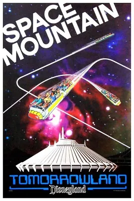 Disneyland Space Mountain 1977 - Collector Poster - Buy Any 2 Get Any 1 Free!! • $11.75