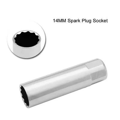 14mm Drive 12 Point Spark Plug Socket Magnetic Retainer THIN WALL For BMW Nissan • $8.73