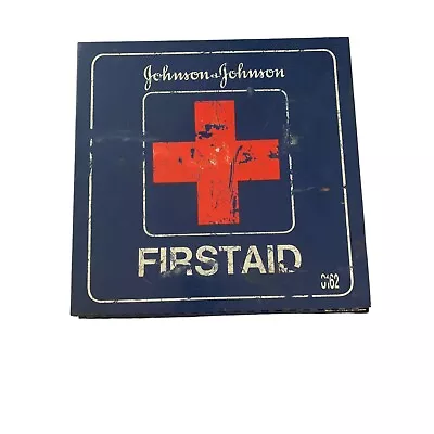 Vintage Johnson & Johnson Wall Mounted First Aid Kit Cabinet • $25