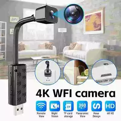 Mini Wifi Spy Camera 4K Security Hidden Nanny Cam DIY Wireless Motion Sensor US • $14.98