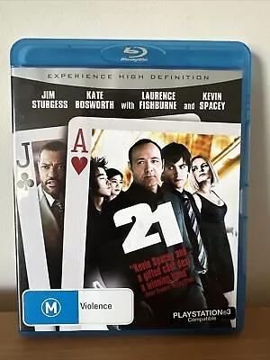 21 (Blu-ray 2008) - Region Free | Kevin Spacey | Jim Sturgess • $10