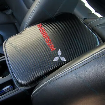 For MITSUBISHI Carbon Fiber Car Center Console Armrest Cushion Mat Pad Cover X1 • $15.99