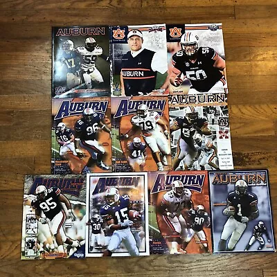 Vintage Lot Of 10 Auburn Football Illustrated Programs 1999-2014 • $28.77