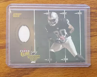 2003 Fleer Ultra Jerry Rice Touchdown Kings Game Worn Relic • $2