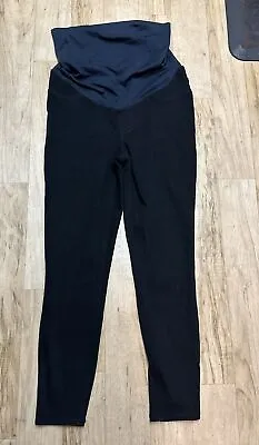 Spanx Mama Ankle Jean-ish Legging Pants Full Panel Over-The-Bump Black Sz XL • $65