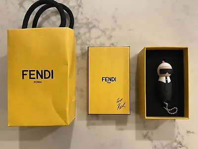 FENDI Bag Charm KeyChain USB Drive Black Karl Lagerfeld Limited Collectors • $225