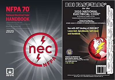 NFPA 70 National Electrical Code Handbook 2020 Edition WITH BB FAST TAB 2020 • $70.99