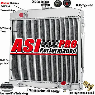 2 ROW Aluminum Radiator For 1968-1972 Mercedes Benz S-Class W108/W109 SEL 280 SE • $169